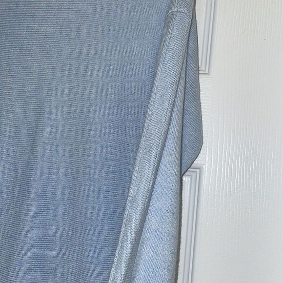 ✨Soft Surroundings Light Blue Metro High Low Tunic Sweater - Picture 4 of 7